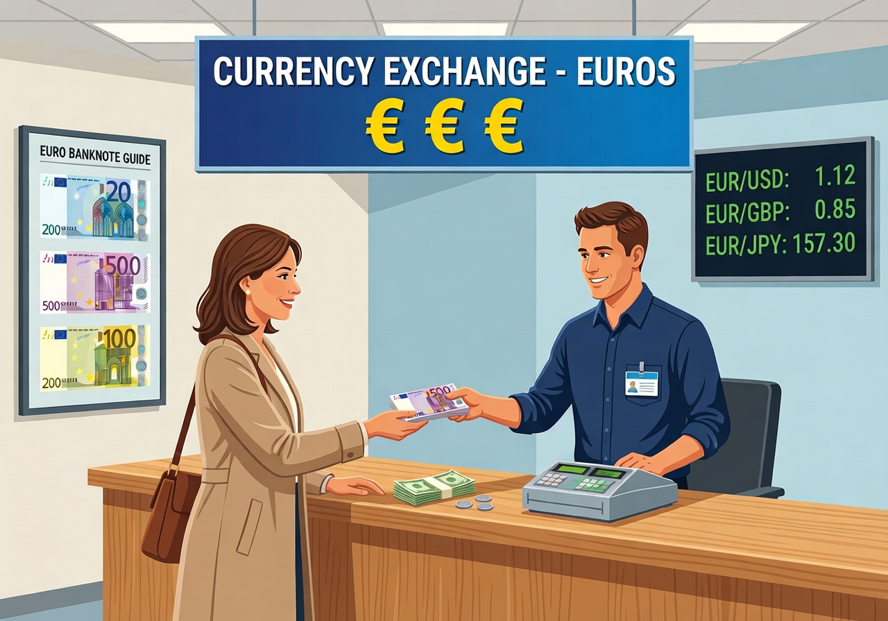 Cambio de divisas en euros