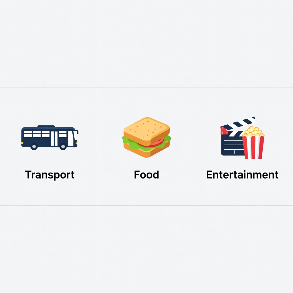 Iconos de categorías de gastos