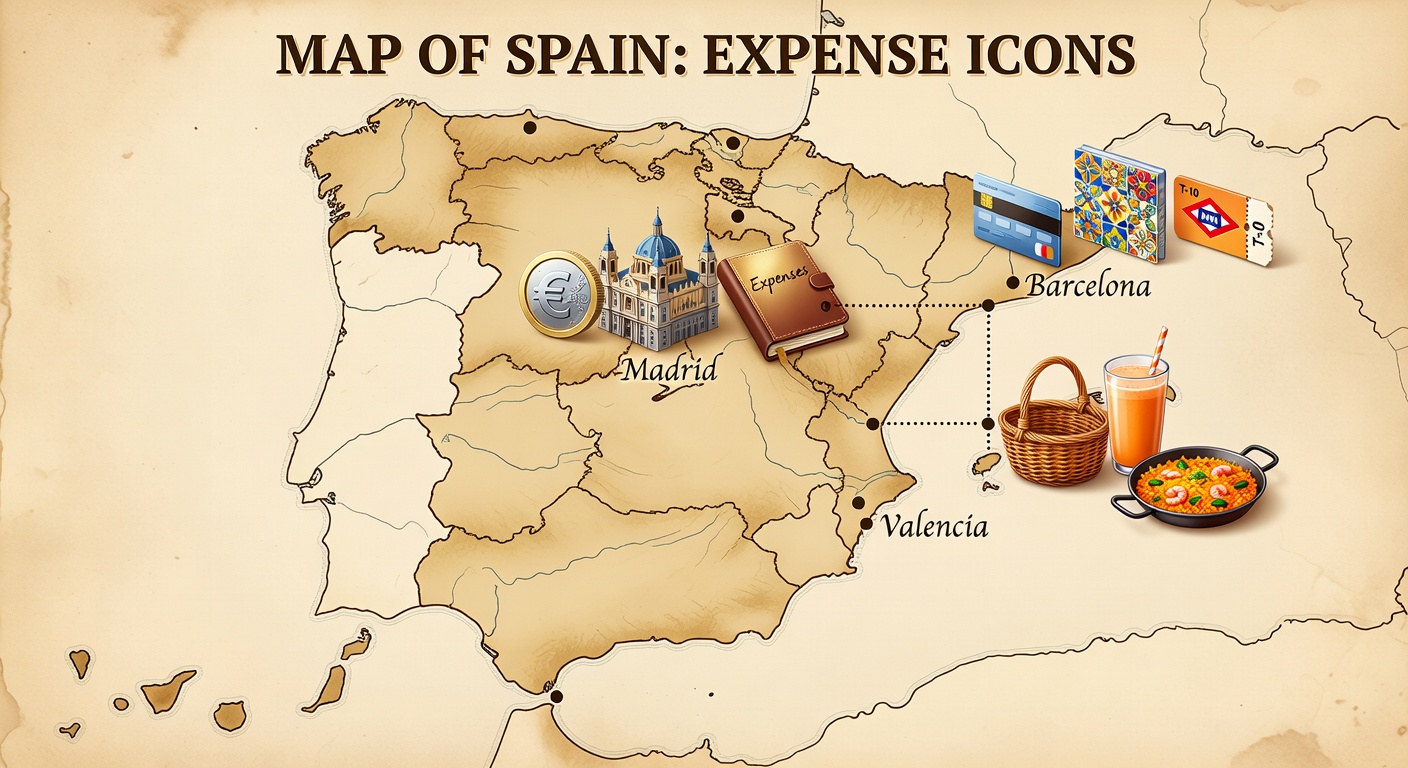 Mapa de gastos en España